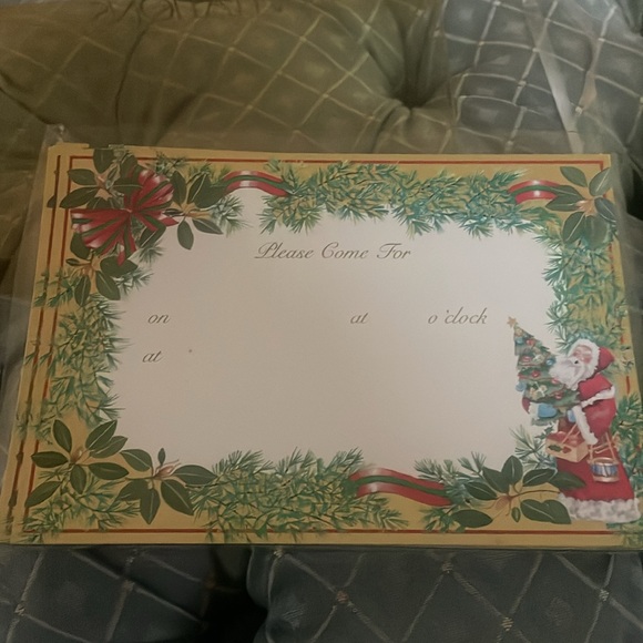 Caspari Christmas party invites.  20 total - Picture 2 of 3